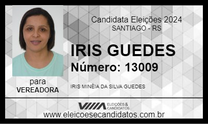 Candidato IRIS GUEDES 2024 - SANTIAGO - Eleições