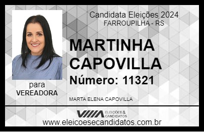 Candidato MARTINHA CAPOVILLA 2024 - FARROUPILHA - Eleições