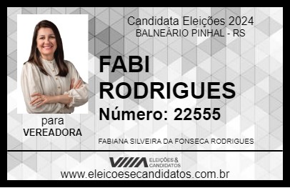 Candidato FABI RODRIGUES 2024 - BALNEÁRIO PINHAL - Eleições