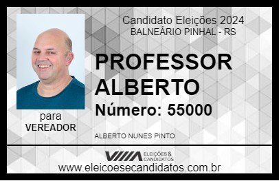 Candidato PROFESSOR ALBERTO 2024 - BALNEÁRIO PINHAL - Eleições