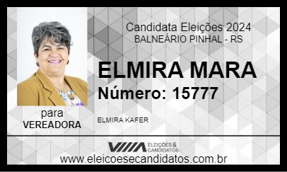 Candidato ELMIRA MARA 2024 - BALNEÁRIO PINHAL - Eleições