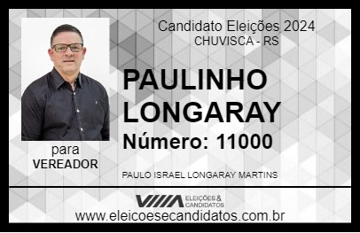 Candidato PAULINHO LONGARAY 2024 - CHUVISCA - Eleições