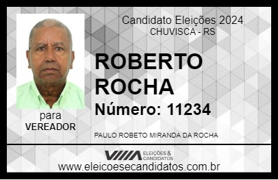 Candidato ROBERTO ROCHA 2024 - CHUVISCA - Eleições