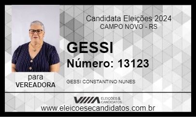 Candidato GESSI 2024 - CAMPO NOVO - Eleições