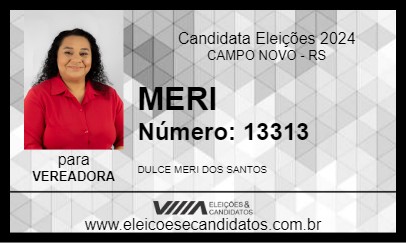 Candidato MERI 2024 - CAMPO NOVO - Eleições