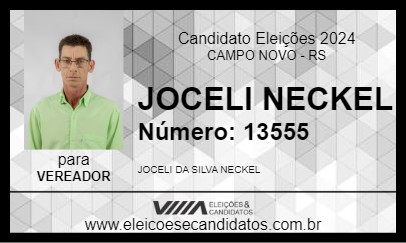 Candidato JOCELI NECKEL 2024 - CAMPO NOVO - Eleições