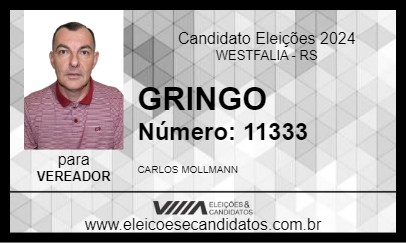 Candidato GRINGO 2024 - WESTFALIA - Eleições