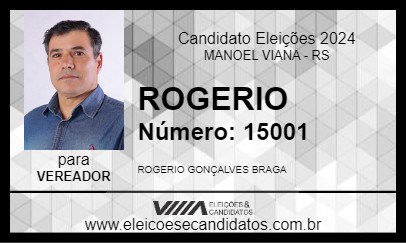 Candidato ROGERIO 2024 - MANOEL VIANA - Eleições