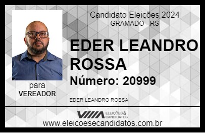 Candidato EDER LEANDRO ROSSA 2024 - GRAMADO - Eleições