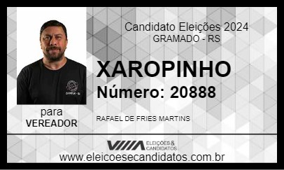 Candidato XAROPINHO 2024 - GRAMADO - Eleições