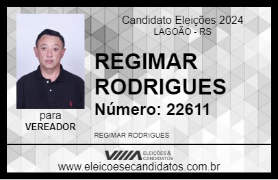 Candidato REGIMAR RODRIGUES 2024 - LAGOÃO - Eleições