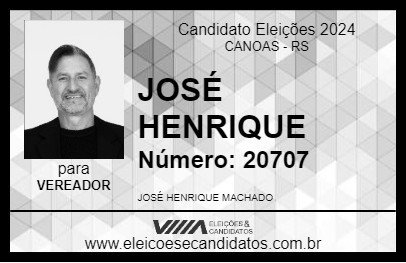 Candidato JOSÉ HENRIQUE 2024 - CANOAS - Eleições