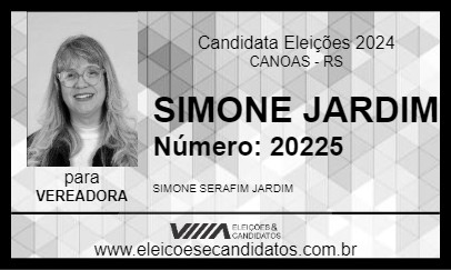 Candidato SIMONE JARDIM 2024 - CANOAS - Eleições