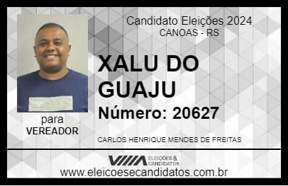 Candidato XALU DO GUAJU 2024 - CANOAS - Eleições