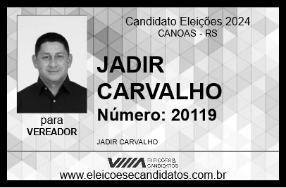 Candidato JADIR CARVALHO 2024 - CANOAS - Eleições