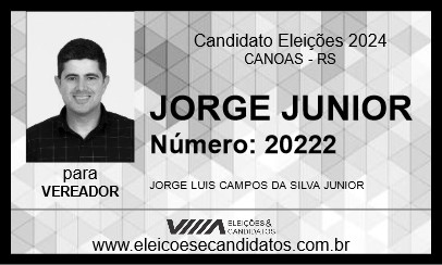 Candidato JORGE JUNIOR 2024 - CANOAS - Eleições