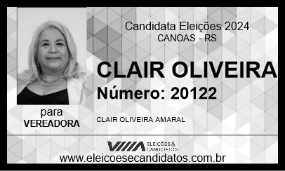 Candidato CLAIR OLIVEIRA 2024 - CANOAS - Eleições