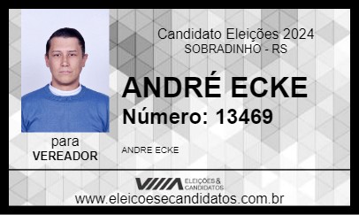 Candidato ANDRÉ ECKE 2024 - SOBRADINHO - Eleições