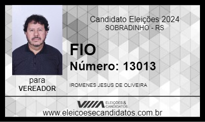 Candidato FIO 2024 - SOBRADINHO - Eleições