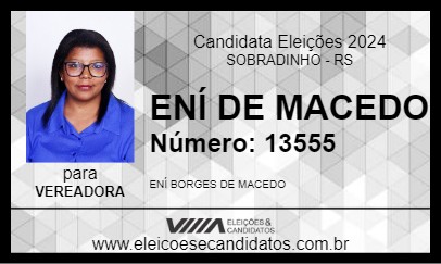 Candidato ENÍ DE MACEDO 2024 - SOBRADINHO - Eleições