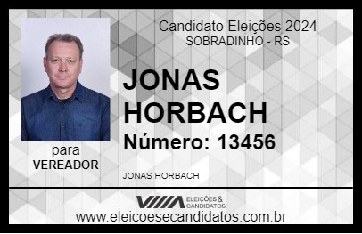 Candidato JONAS HORBACH 2024 - SOBRADINHO - Eleições