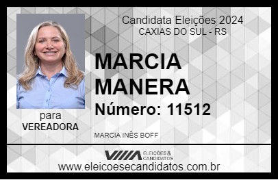 Candidato MARCIA MANERA 2024 - CAXIAS DO SUL - Eleições