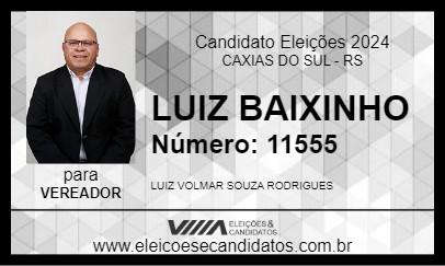 Candidato LUIZ BAIXINHO 2024 - CAXIAS DO SUL - Eleições