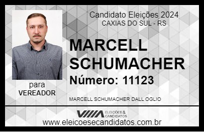 Candidato MARCELL SCHUMACHER 2024 - CAXIAS DO SUL - Eleições