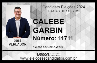 Candidato CALEBE GARBIN 2024 - CAXIAS DO SUL - Eleições