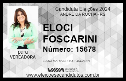 Candidato ELOCI FOSCARINI 2024 - ANDRÉ DA ROCHA - Eleições