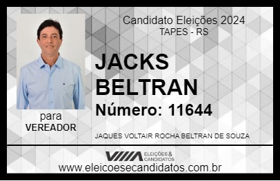 Candidato JACKS BELTRAN 2024 - TAPES - Eleições