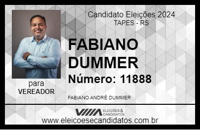 Candidato FABIANO DUMMER 2024 - TAPES - Eleições