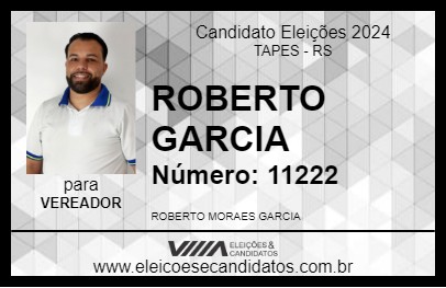 Candidato ROBERTO GARCIA 2024 - TAPES - Eleições