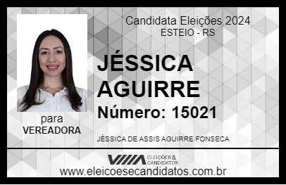 Candidato JÉSSICA AGUIRRE 2024 - ESTEIO - Eleições