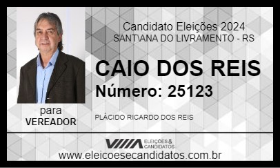 Candidato CAIO DOS REIS 2024 - SANT\ANA DO LIVRAMENTO - Eleições