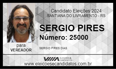 Candidato SERGIO PIRES 2024 - SANT\ANA DO LIVRAMENTO - Eleições