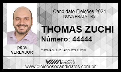 Candidato THOMAS ZUCHI 2024 - NOVA PRATA - Eleições