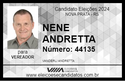 Candidato NENE ANDRETTA 2024 - NOVA PRATA - Eleições