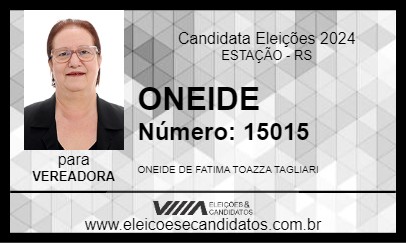 Candidato ONEIDE 2024 - ESTAÇÃO - Eleições