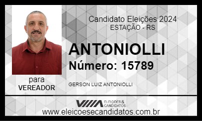 Candidato ANTONIOLLI 2024 - ESTAÇÃO - Eleições