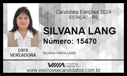 Candidato SILVANA LANG 2024 - ESTAÇÃO - Eleições