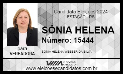 Candidato SÔNIA HELENA 2024 - ESTAÇÃO - Eleições