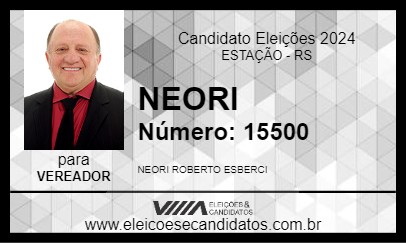 Candidato NEORI 2024 - ESTAÇÃO - Eleições