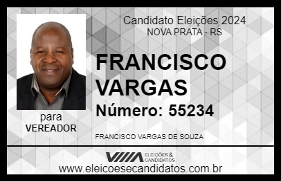 Candidato FRANCISCO VARGAS 2024 - NOVA PRATA - Eleições