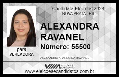 Candidato ALEXANDRA RAVANEL 2024 - NOVA PRATA - Eleições