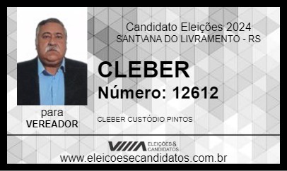 Candidato CLEBER 2024 - SANT\ANA DO LIVRAMENTO - Eleições