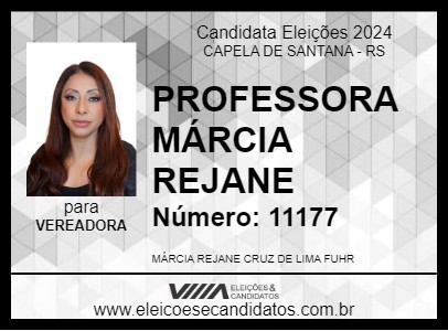 Candidato PROFESSORA MÁRCIA REJANE 2024 - CAPELA DE SANTANA - Eleições