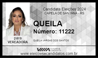 Candidato QUEILA 2024 - CAPELA DE SANTANA - Eleições