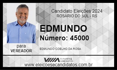 Candidato EDMUNDO 2024 - ROSÁRIO DO SUL - Eleições