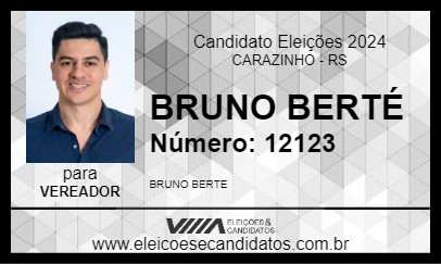 Candidato BRUNO BERTÉ 2024 - CARAZINHO - Eleições